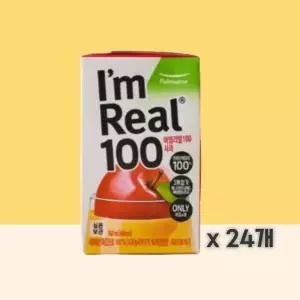 풀무원 아임리얼100 사과 140ml, 24개