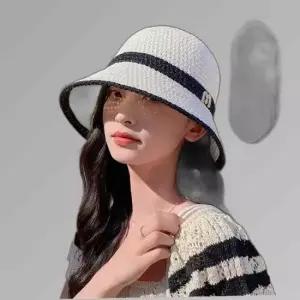 프리미엄 밀짚 버킷햇 벙거지 여행 버킷햇 모자 해변