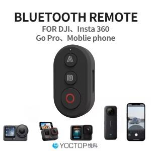 YOCTOP 블루투스 리모컨 30시간 배터리 수명 Insta 360/DJl/고프로 호환/휴대폰용 여러 카메라 지원