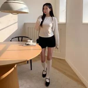 여성 홀터넥 리본 볼레로 가디건 나시 세트 셋업