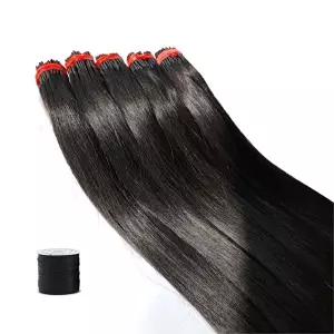 실리콘 팁 붙임머리 100p 45cm 헤어 내추럴 부분 가발-WFNUH1J
