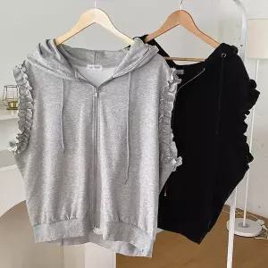 [아이우먼]빅사이즈베스트 U509L604 러블리즈프릴날개조끼 RA_P423472256