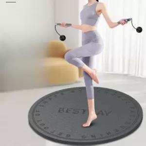 실내 줄넘기 매트 충격흡수 방음 라운드 휴대용 성인용