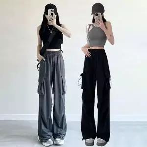 배기 루즈핏 면바지 캐쥬얼 세미 배기바지 면 긴바지