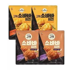 [CJ제일제당][CJ] 고메 소바바 소이허니순살 375g x2개 + 마쏘킥순살 375g x2개..[35574949]