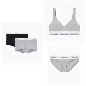 캘빈클라인 CALVIN KLEIN Underwear CK 모던 코튼 스쿱백 세트남성 2PK 드로즈 커플 SETQF5490F3787AD020NB