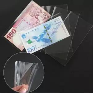 고품질 지폐홀더 100Pcs 지갑 앨범 PVC 종이 돈 수집 지폐홀더 보관용 지폐 수집 비닐 WFLZDJK
