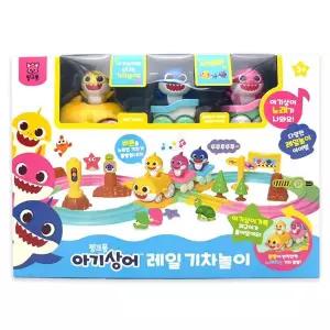 핑크퐁 아기상어 레일 기차놀이 피규어 노래 스티커 캐릭터 소품 선물