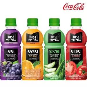 [셀러허브]미닛메이드 350ml 토마토+오렌지+알로에+포도 각 6개씩 (S12460604)
