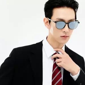 [윙]WING 플래토 Flatto 실버 실버 라운드 초경량 심리스 미러 렌즈 선글라스 브롬톤 데일리
