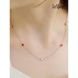 [르샵]14K 모노 클로버 목걸이 GoldPlated LJ6012BRN_P419300654