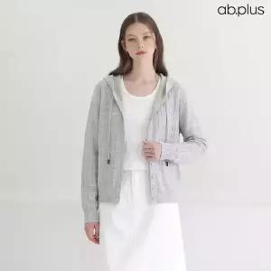 [ab.plus] 여름 린넨 블렌디드 스카시 후드 니트 가디건 (LSA2MY37A)
