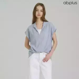[ab.plus] 린넨 나시 레이어드 루즈핏 셔츠 블라우스 (LSA2MB45A)