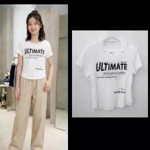 소이주니어 여름옷 여자 4부 스톤 포인트 레이어드티 여아 세련된 꾸안꾸 반팔 6M3485