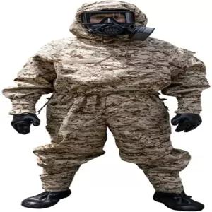 미라 세이프티 MOPP CBRN 보호복 세탁 가능 반투과성 내화학성 커버올 후드 일체형