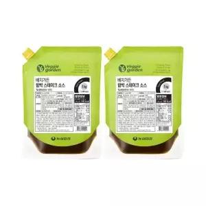 [셀러허브][베지가든] 함박스테이크 소스 1kg (식물성) 2개 (S46776186)