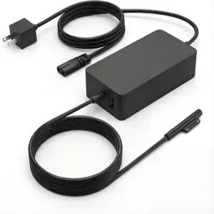 102W 65W 서피스 북 2 충전기 Microsoft 13.5 15인치 3 13.5인치 노트북 프로 6 5 4 1 책/고 태블릿 44W