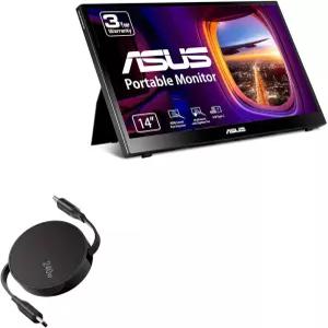 ASUS ZenScreen 잉크 휴대용 터치스크린 모니터(MB14AHD)와 호환되는 박스웨이브 케이블 14인치 - PD