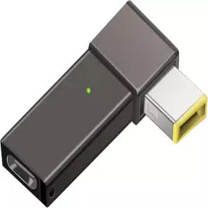 요가 14 Z40 크롬북 디어패드 B50 G40 G50 엣지 플렉스 헬릭스 레노버 씽크패드용 USB C to 슬림 팁 노트북