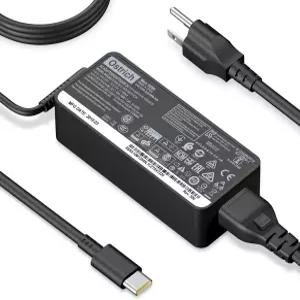 레노버 노트북 컴퓨터 씽크패드 요가 크롬북 USB C 충전기 65W 45W와 호환되는