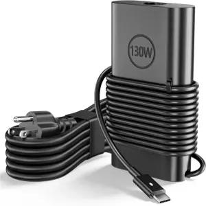 Ajcue 130W USB C 노트북 충전기 타입 컴퓨터 Dell XPS 15 2in1 9575 Precision 5530 5550 5750 3551 3560
