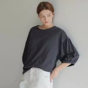 룸페커 [RR]스완 슬럽 셔링 티셔츠
