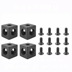 4pcs8pcs 세트 알루미늄 합금 블록 큐브 커넥터 사각형   나사가 너트