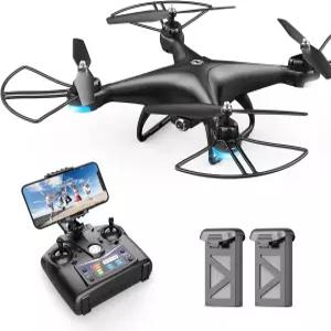 080P HD 카메라가 장착된 홀리스톤 HS0D FPV RC 드론 라이브 비디오 중력 센서 음성 제어 제스처 고도 유지