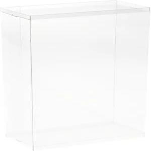 초대형 25인치 인형 및 액션 피규어를 위한 DollSafe 클리어 접이식 디스플레이 박스 6인치 W x 3인치 D H