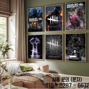 1PC 게임 데드스 바이 더 데이라이트 포스터 스티커 방수 벽 장식 거실 레트로 룸 데코 선물 고품질 프린트