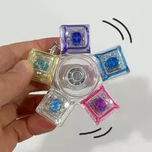 LED 스피너 5구 클리커 키캡 키보드 키링 딸깍 피젯토이