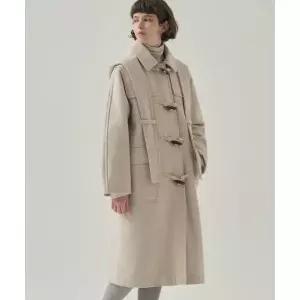 드로우핏 우먼 DRAWFIT WOMEN 소프트 캐시미어 후드 스카프 더플 코트 CREAM DFWMCT5402CR 392044