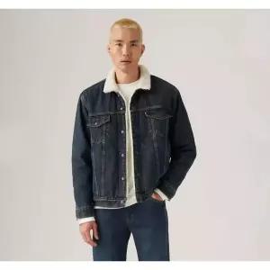 매장정품 리바이스 LEVIS 남성 릴렉스핏 쉐르파 양털 트러커 자켓 다크워시 A5784-0020 705866