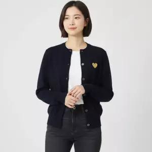 꼼데가르송 26SS 골드하트 와펜 울 가디건 AX N049 051 2)