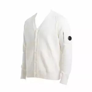 CP컴퍼니 LAMBSWOOL GRS CARDIGAN KNIT 17CMKN048A 110149A 103) 램스울 GRS 가디건 니트)