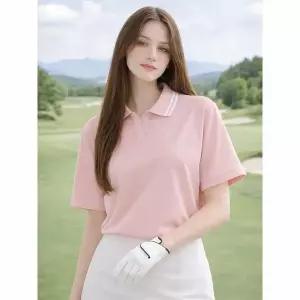 [하프클럽/데니스골프]26SS신상 여성 나그랑 배색 카라 반팔티_NARMLTS077