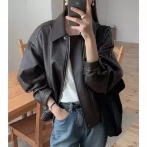 26ss 비건 레더 점퍼 2color 가죽 전문 공장 제작 레더 자켓