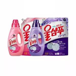 애경 ILV943N5 울샴푸 라일락 오리지날 용기 리필 1L 대용량