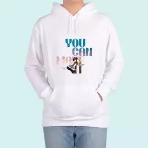 [셀러에이드]기모후드티 유캔메이크잇 YOU CAN 디자인