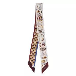 라프리마 페라가모 여성 나디르 프린트 미니 방도 스카프 32-0975-02 BEIGE+BROWN 780019