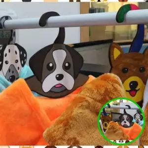 MF09 퍼피프렌즈 아동 옷걸이 달마시안 원목 강아지 어린이 5개 유아옷걸이 어린이방옷걸이 신생아옷걸이