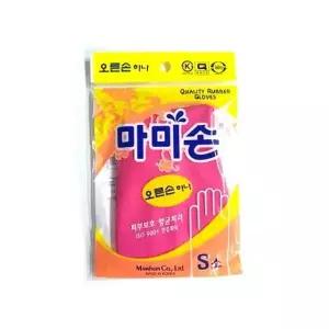 마미손 고무장갑 오른손 하나 S 소 x 10개 핑크 주방