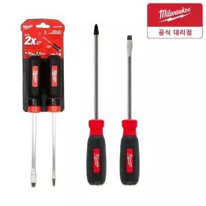 밀워키 48-22-2002 스크류 드라이버 세트 십자 6mm 일자 8mm