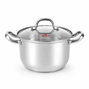 퀸센스 IH 스텐 곰솥 22cm (5L) / 3중바닥 인덕션 스텐냄비 곰통 큰냄비