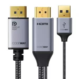 코드웨이 HDMI to DP 케이블 v2.0 (1.5m/2m)