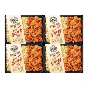 아워홈 온더고 냉동도시락 불맛 가득 김치 제육덮밥 290g 4개