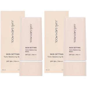 정샘물 스킨 세팅 톤 밸런싱 베이스 40ml + 40ml 피부톤개선 메이컵베이스