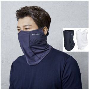 케이투 얼굴햇빛가리개 안면 골프마스크 쿨 자외선 UV차단 마스크 자전거 귀걸이형 스카프(FREE)