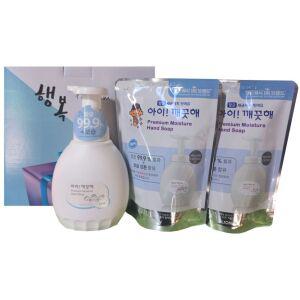 아이깨끗해 프리미엄 힐링코튼3종 핸드워시 힐링코튼 라이온코리아