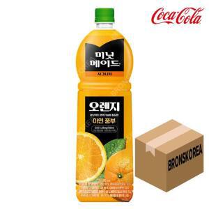 코카콜라 미닛메이드 에센셜 오렌지 1.5L (100%) -12펫